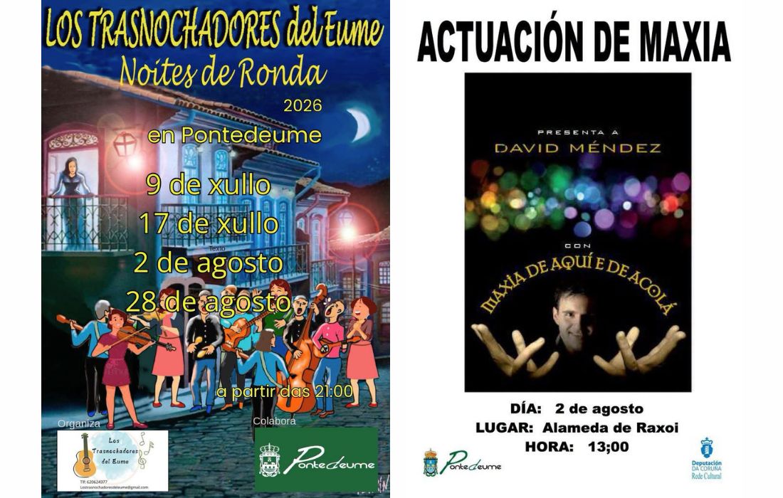 PONTEDEUME eventos 2 agosto
