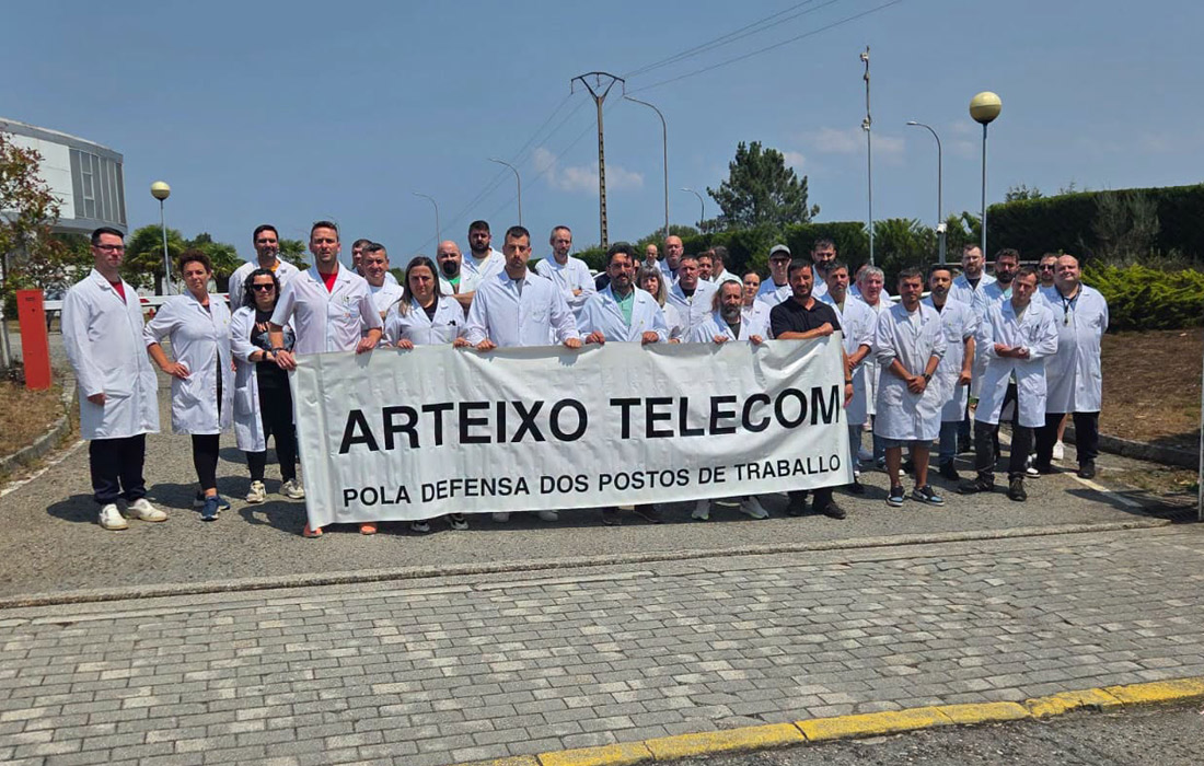 concentracion-traballadores-arteixo-telecom-as-pontes